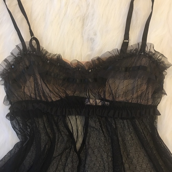 2000s Victoria’s Secret sheer mesh lace babydoll camisole - Picture 3 of 10